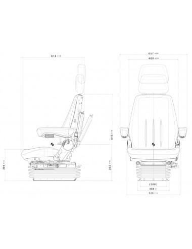 Asiento regulable confort...