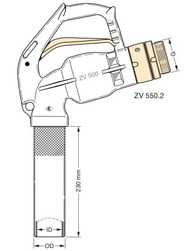 Pistola boquerel ZV500 con...