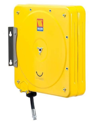 Enrollador automático orientable agua - aire comprimido con manguera 20Bar  MECLUBE S-460 Tipo de Enrolladores Orientable Capacidad (m) 20 m Diámetro  10x14 mm