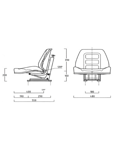 Asiento maquinaria agrícola...