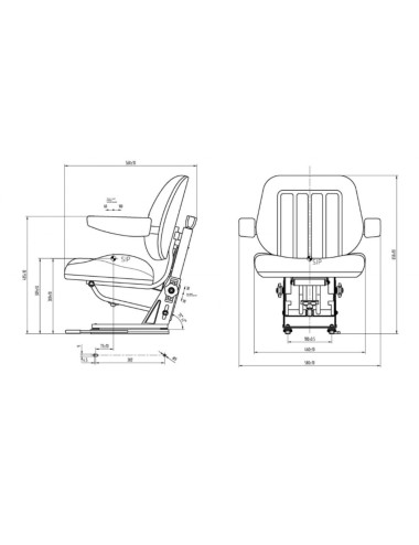 Asiento maquinaria agrícola...