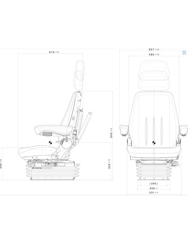 Asiento confort regulable...