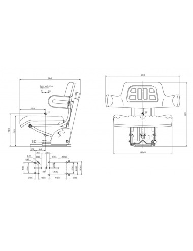 Asiento universal tractor...